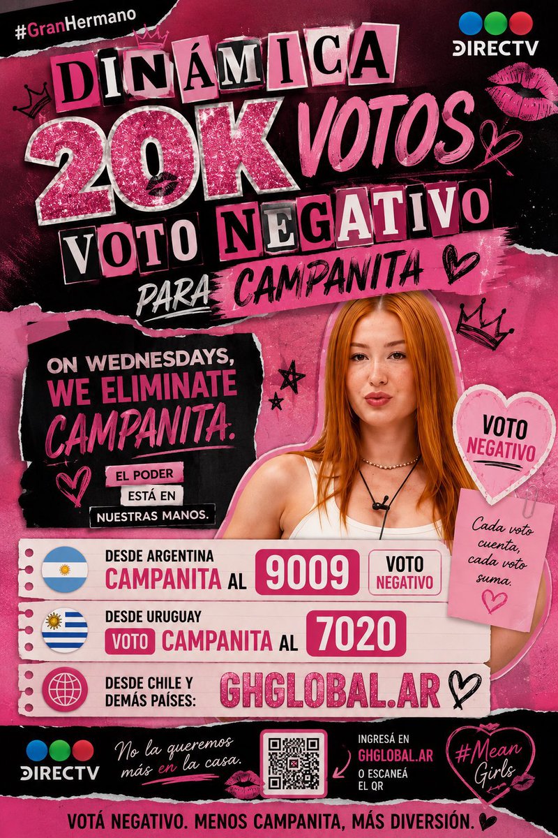 FandomMafialulo's tweet photo. DINÁMICA DE VOTOS 

CAMPANITA AL 9009 Placa Negativa
🏁Meta: 20.000 votos

Vota a través del link: https://t.co/NLE1GF2bU1 

Dejen sus comprobantes abajo 👇🏼 

 #GranHermano https://t.co/WE2pA7MSxS