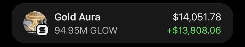 13J6__'s tweet photo. $GLOW Is printing massively on my Alpha telegram group 🏆🚀

If you’re in my  tg group your copy trade would have been on same profit as I am.

Ca: BV5wremjY266bvEptiHLCEnTGEh2wZnMQgBQnSqXpump https://t.co/wSBAIVIFkm