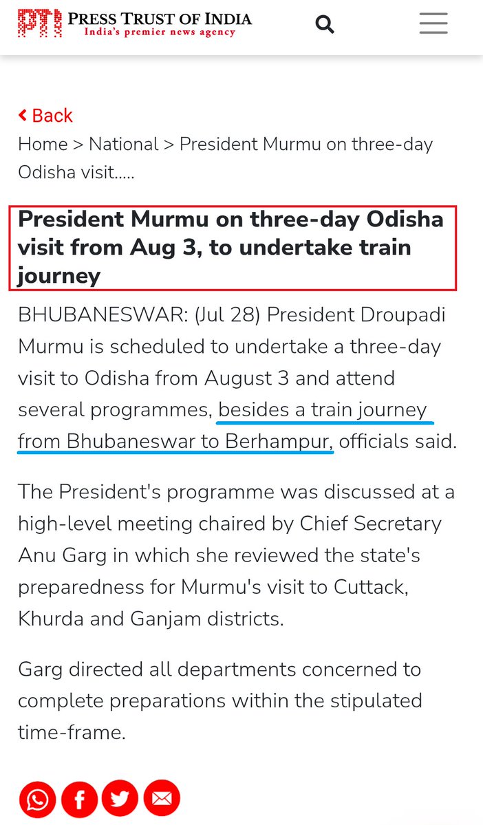 GanjamRailUser's tweet photo. Most Welcome to #Brahmapur &amp; #Ganjam

Hon’ble President Madam @rashtrapatibhvn, we humbly request you to flag off direct train Brahmapur to Mumbai, our long-pending demand, during your visit to Brahmapur Station

Shri @AshwiniVaishnaw &amp; @RailMinIndia kindly approve it immediately https://t.co/3sTSD3NSrm