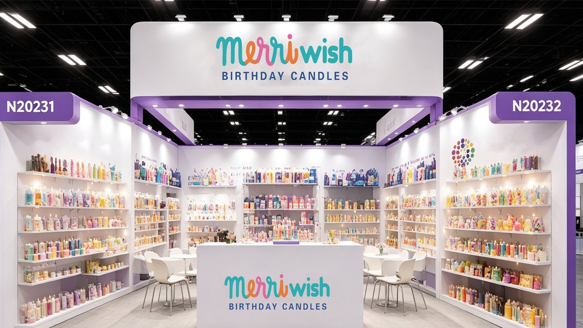 MerriWish's tweet photo. We are heading to Las Vegas for ASD Market Week 2026!

If you are sourcing birthday candles or party supplies for the US retail market, we would love to meet you. 🕯️
https://t.co/gYQFUoqAFy

#ASDMarketWeek #KelaisiCandle https://t.co/Z0wmtdjau8