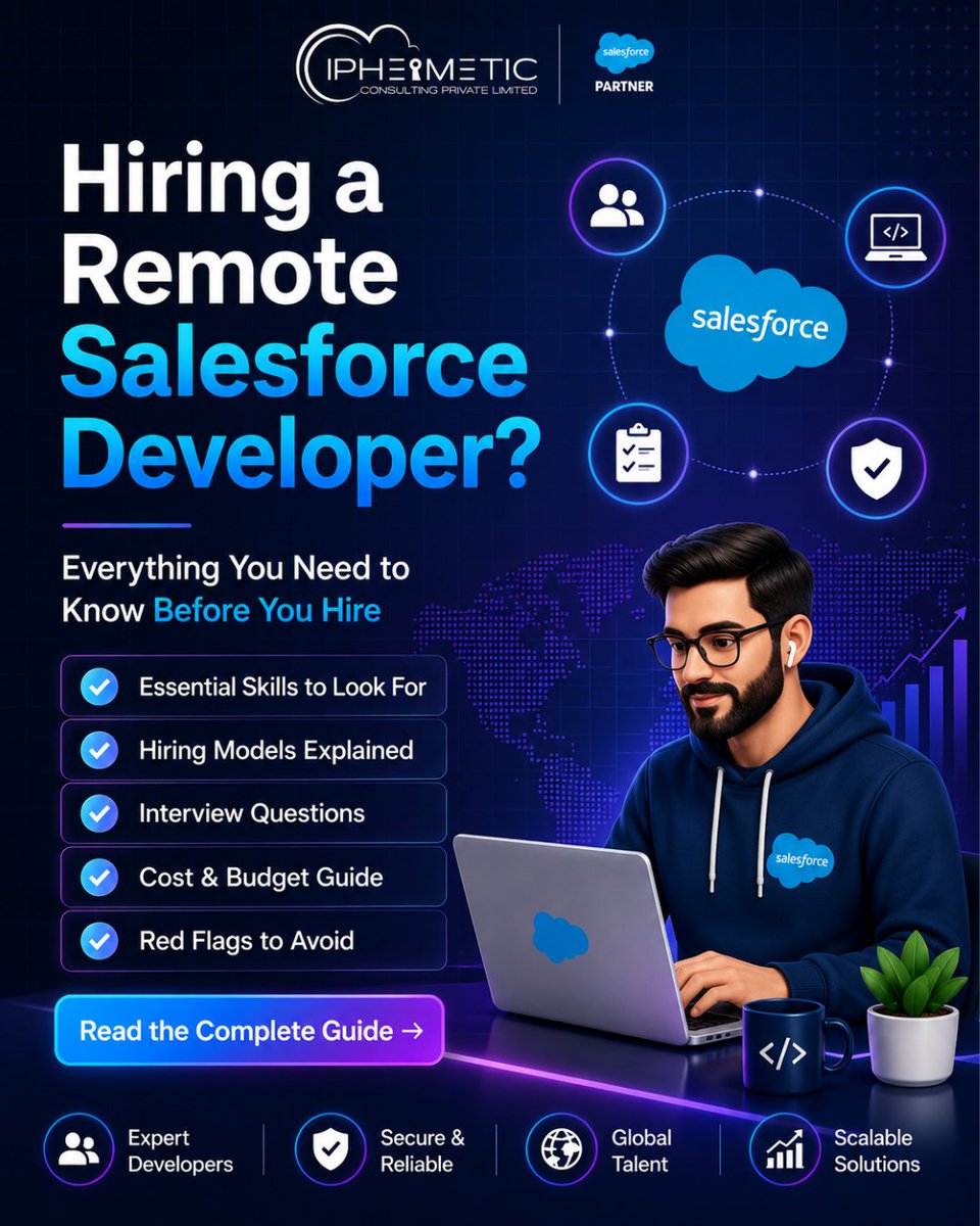 ciphermetic's tweet photo. Hiring the right Salesforce Developer can make all the difference to your project's success.

🌐 Read the complete guide: https://t.co/4ZVX0CfLKf
📞 Call us: +91 8826833512

#Salesforce #SalesforceDeveloper #HireSalesforceDeveloper #RemoteHiring #SalesforceConsulting https://t.co/6jsOCrnUCs