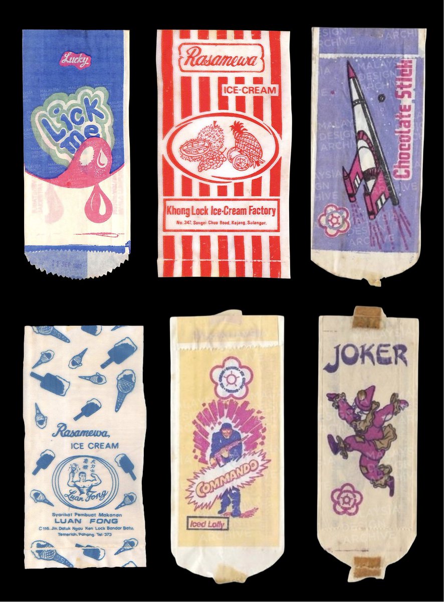 hollycurates's tweet photo. another rec for graphic design people: the Malaysian ice cream wrapper archive! just spent 2 hours going through it and found so many little cuties https://t.co/Xwwm7GYRHM https://t.co/iLlZWqlR9K