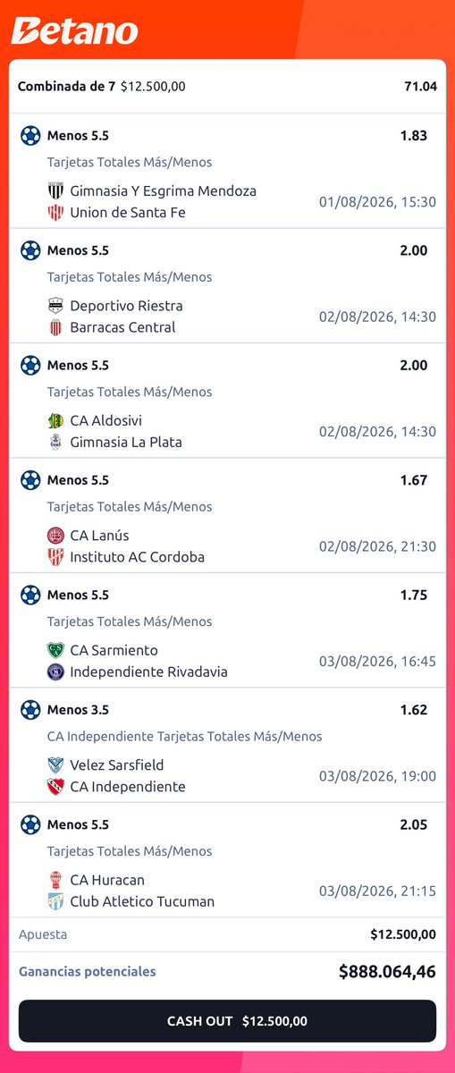 Teicobets's tweet photo. PARA LOS QUE CONFIARON LA CUOTA 40x ✅✅✅✅✅✅

CUOTA 70x UNDER TARJETAS…
🤯🤯🤯🤯🤯🤯🤯🤯🤯🤯🤯

( dura 3 dias pero la re vivi analizando…) 
🚨🚨🚨🚨🚨🚨🚨🚨🚨🚨🚨🚨 https://t.co/5AkXbDlU6G