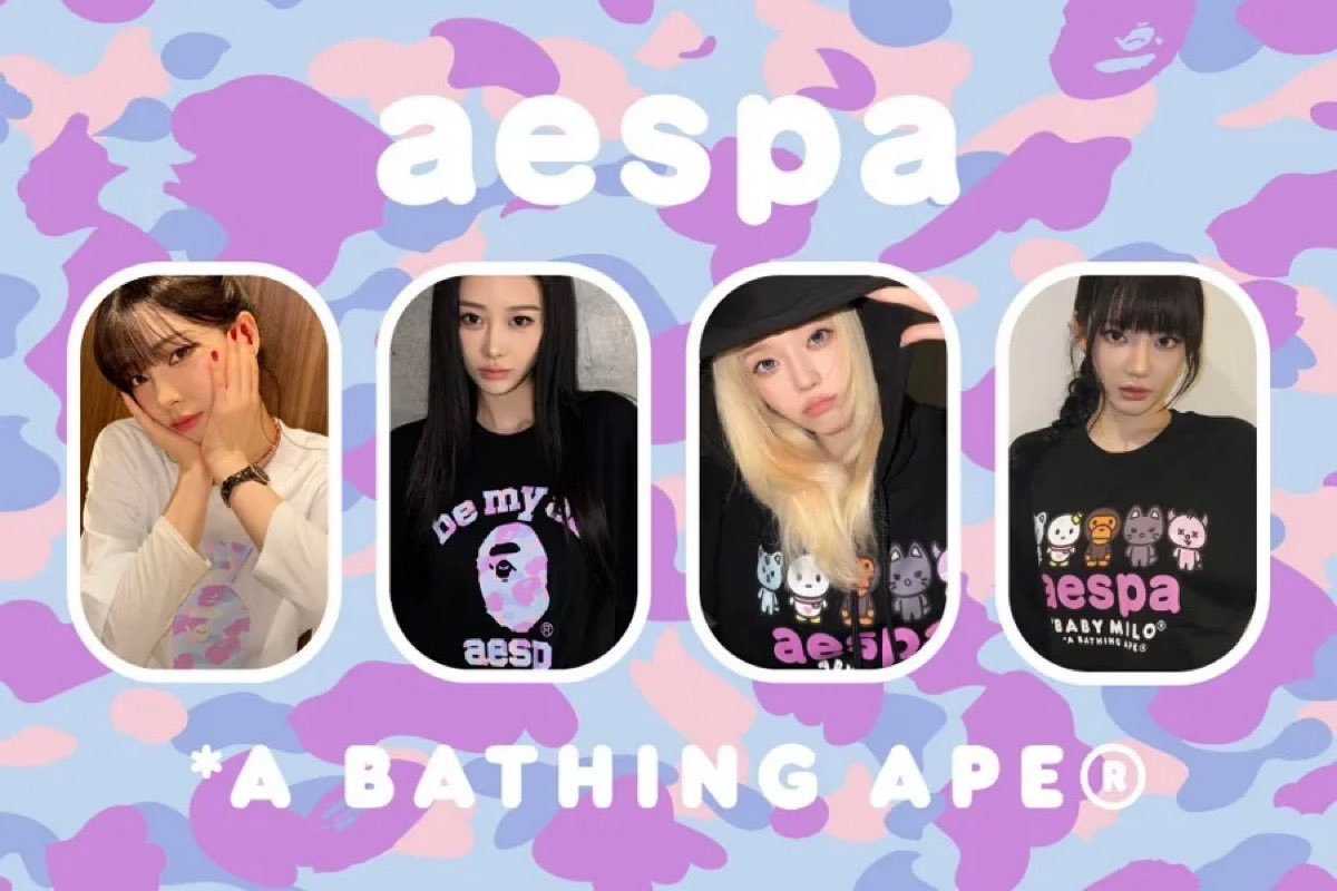 uptod4te's tweet photo. aespa x BAPE® コラボコレクションが国内8月1日（土）より発売 【 エスパ ベイプ 】
https://t.co/OR0OSptC6F https://t.co/Bb4oYiTtbF