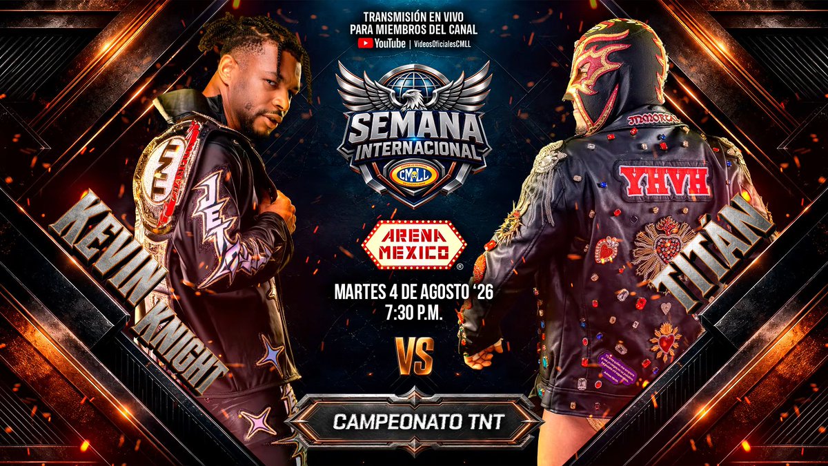luchablog's tweet photo. also on the same 08/04 show
Bandido vs Barbaro Cavernario [ROH WORLD]
Kevin Knight vs Titan [AEW TNT]
Kyle Fletcher vs Mascara Dorada https://t.co/iWcI3msiot