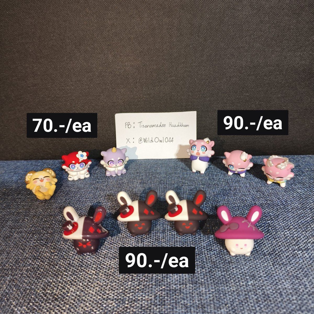 WildOwl044's tweet photo. Chimera
・Chimera Ver. 1 ตัวละ 70.-
・Chimera Ver. 2 ตัวละ 90.-
หรือแลก Chimera Evernight/March 1:1
___
Bunny Mushroom Mini Gigure ตัวละ 90.-
・ผิวด้าน : คาฟก้า / สปาร์คซี่ (2)
・ผิวมุก : สปาร์คซี่
___

สนใจซื้อหรือสอบถามเพิ่มเติม DM/เมนชั่นได้ครับ
#ตลาดนัดรางดาว #ตลาดนัดStarRail https://t.co/yAIulkLTqq