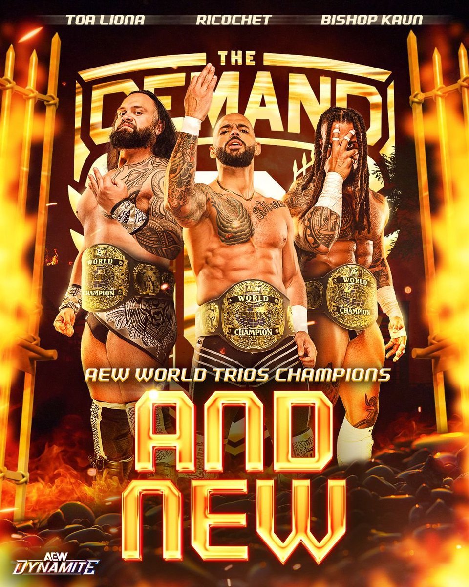 BishopKaun's tweet photo. From AEW Dark.

Tully... Nana...Swerve...Cage but its always been GOA.

Until we met @KingRicochet 

A brotherhood was formed. 

A year in DEMAND.

And NEWWWWW https://t.co/xSkh3S9Np0