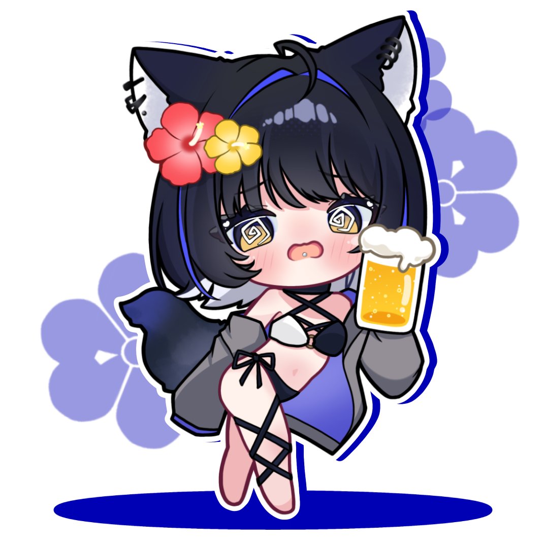 水着こまちゃん #こま画狼