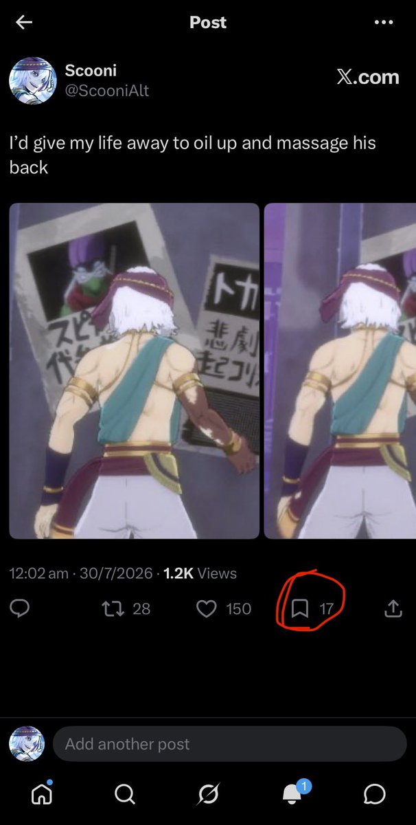 ScooniAlt's tweet photo. Shoutout to the 17 people planning to jack off to his back https://t.co/m6qc5TJEpU