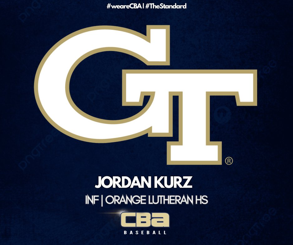 CBABaseballUSA's tweet photo. Congratulations Jordan Kurz | 2027 INF Orange Lutheran HS | committed to Georgia Tech

#weareCBA | #TheStandard https://t.co/P2s919qpsV