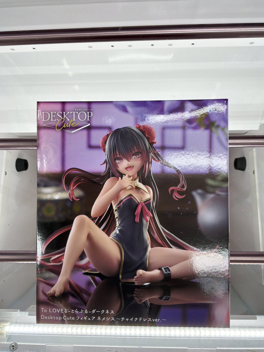 amnekomandai's tweet photo. 【入荷情報】
 #ToLOVEる より
Desktop Cute フィギュア　ネメシス～チャイナドレスver.～入荷しました！

 #万代山梨 https://t.co/l6NJTUqlxU