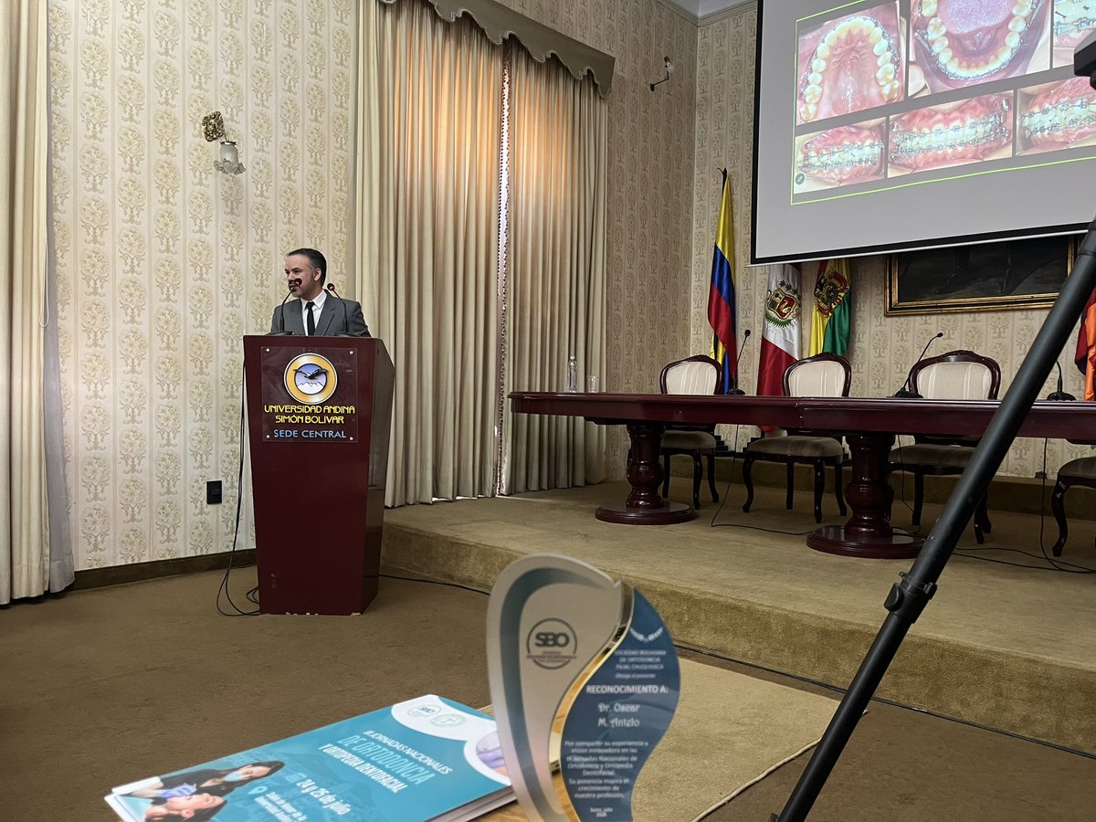 AnteloRibera's tweet photo. Ha sido un privilegio haber estado presente en las “III Jornadas Nacionales de Ortodoncia y Ortopedia Dentofacial”, organizadas por la Sociedad Boliviana de Ortodoncia de Chuquisaca. Mis sinceros agradecimientos a los organizadores por el exitoso evento y la gran hospitalidad. https://t.co/LeqyUiRONt