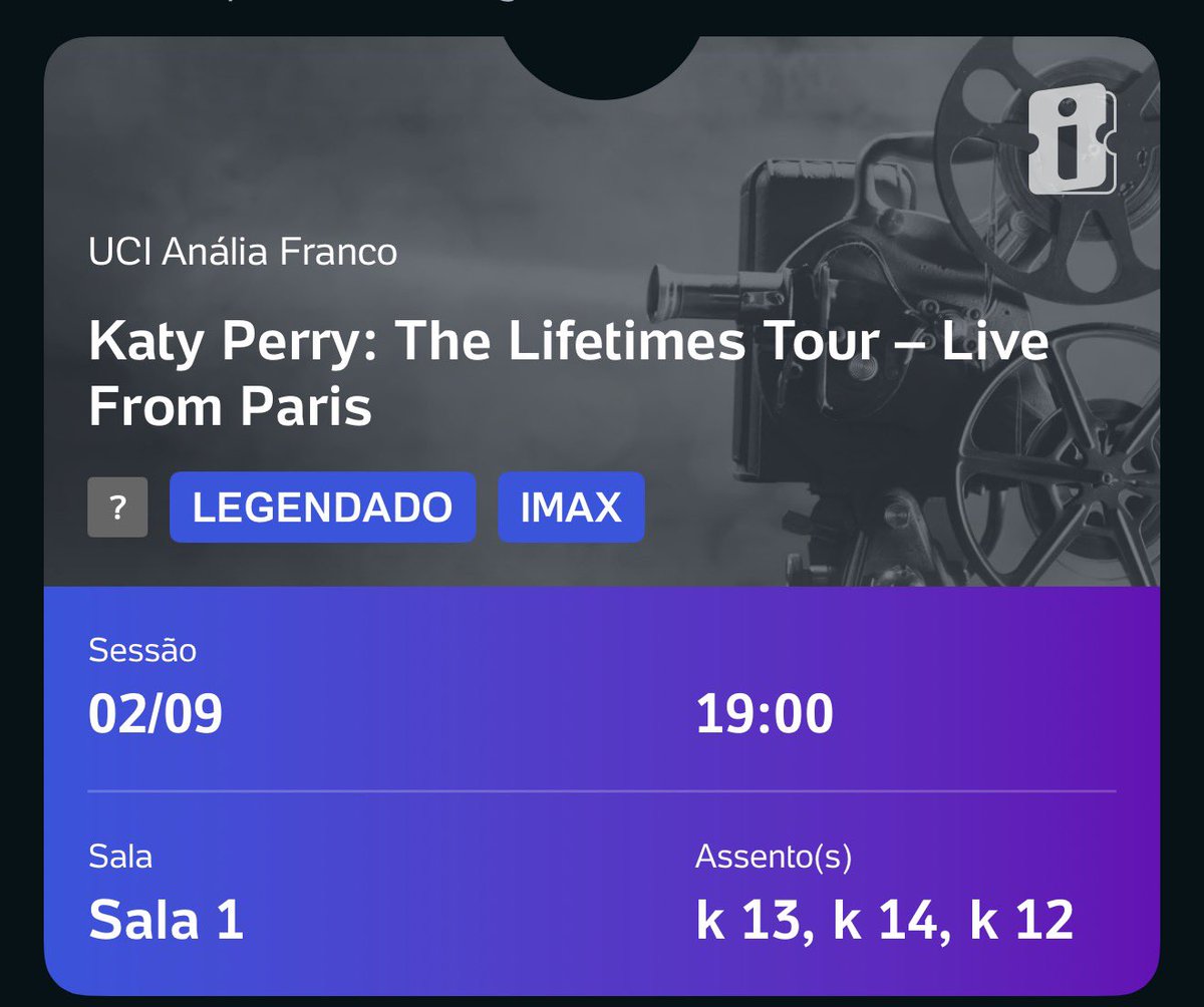 saokodream's tweet photo. KATY MEU AMOR EU VOU TE VER EM IMAX https://t.co/8AFSavZarh