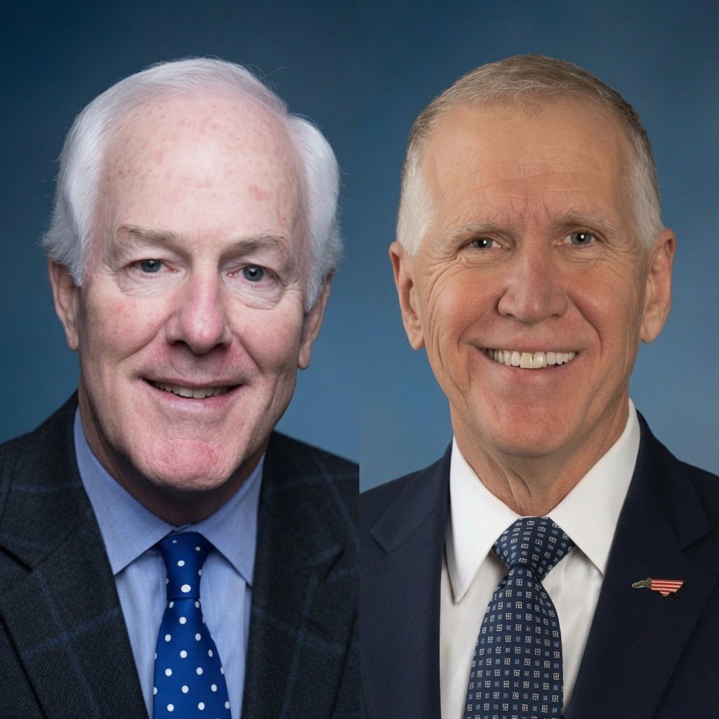 Notwokenow's tweet photo. Right now, @SenThomTillis and @JohnCornyn are the 2 biggest douche bags in the Senate. 

And that’s REALLY saying something. https://t.co/LBBTpcBuIF