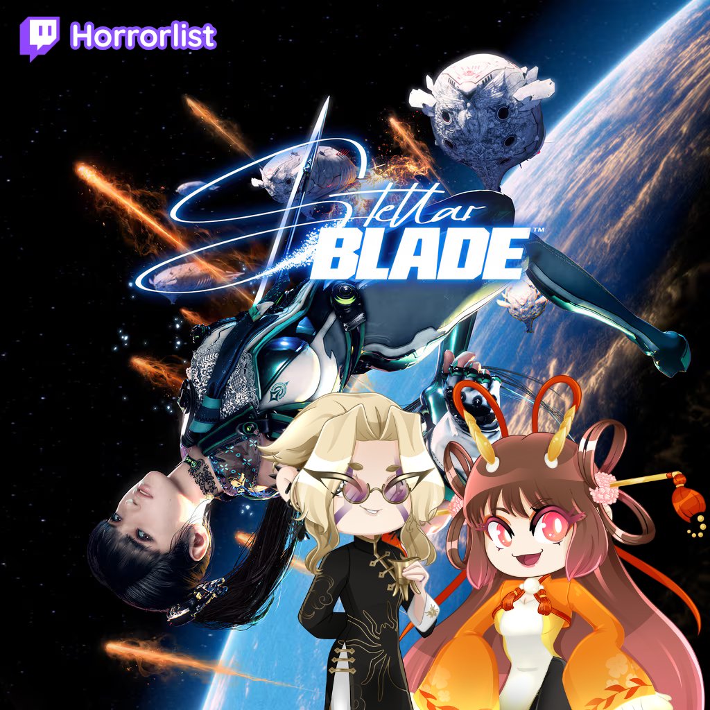 ZhangLangVT's tweet photo. This isnt Resident Evil, its too sexy to be Resident Evil! Today we will be playing some Stellar Blade (cough on a new game+). Ofc @Vanillabluebab will be here too, learning. observing. 

#ENTuber #VtuberEN #StellarBlade
https://t.co/xxaHv05du3 https://t.co/nEsYEMnJjw