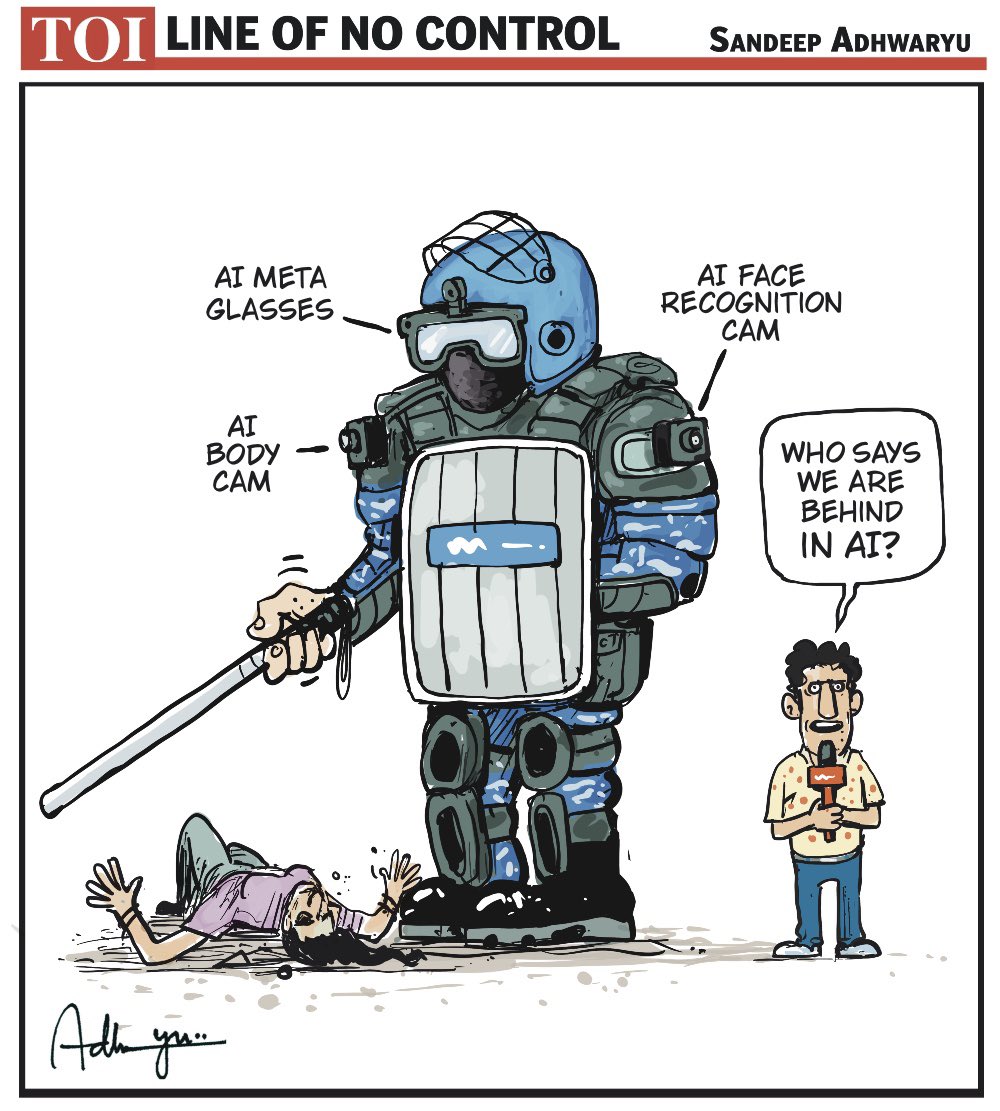 CartoonistSan's tweet photo. #JantarMantar #AISurveillance @timesofindia https://t.co/DZOVUcLjGl
