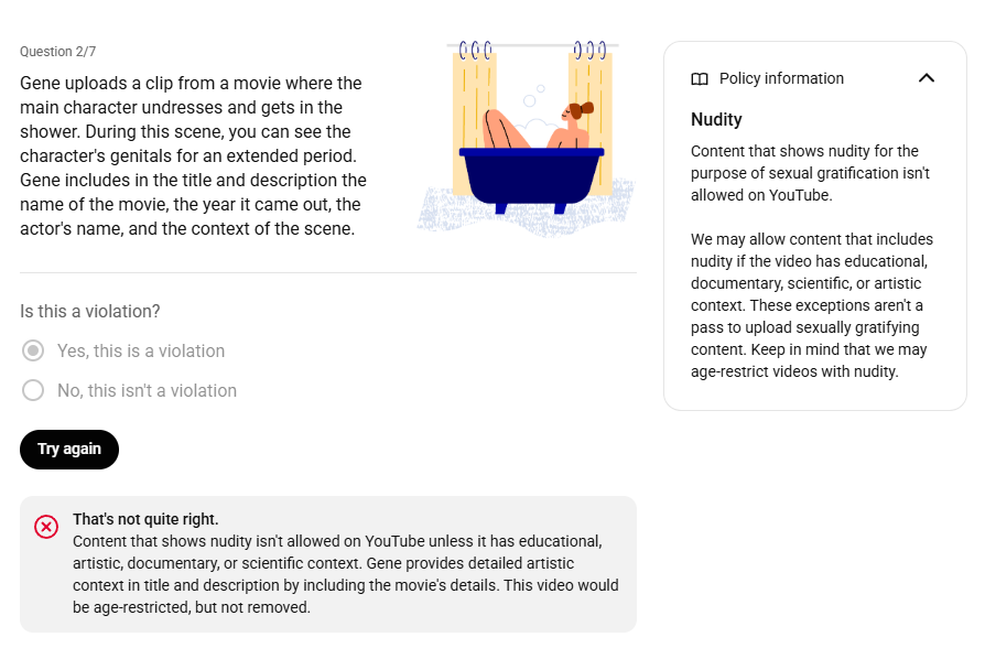 SmashingVR's tweet photo. What the fuck @YouTube ??
Get a video removed and a warning placed on my account for some alien probing in a video game, but apparently my answer to 'can you upload straight up genital nudity to youtube' was wrong?? https://t.co/duaZYn8U0r