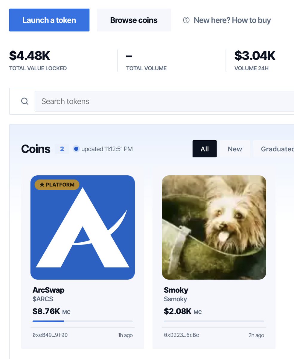 arcswapdotvip's tweet photo. We'd like to welcome our first memecoin on $ARCS https://t.co/xFDSUpwR3K @smokeyarc $smokey

Welcome to the best launchpad on @arc 

$arcat $aros $slj https://t.co/xqXF2w4lz8