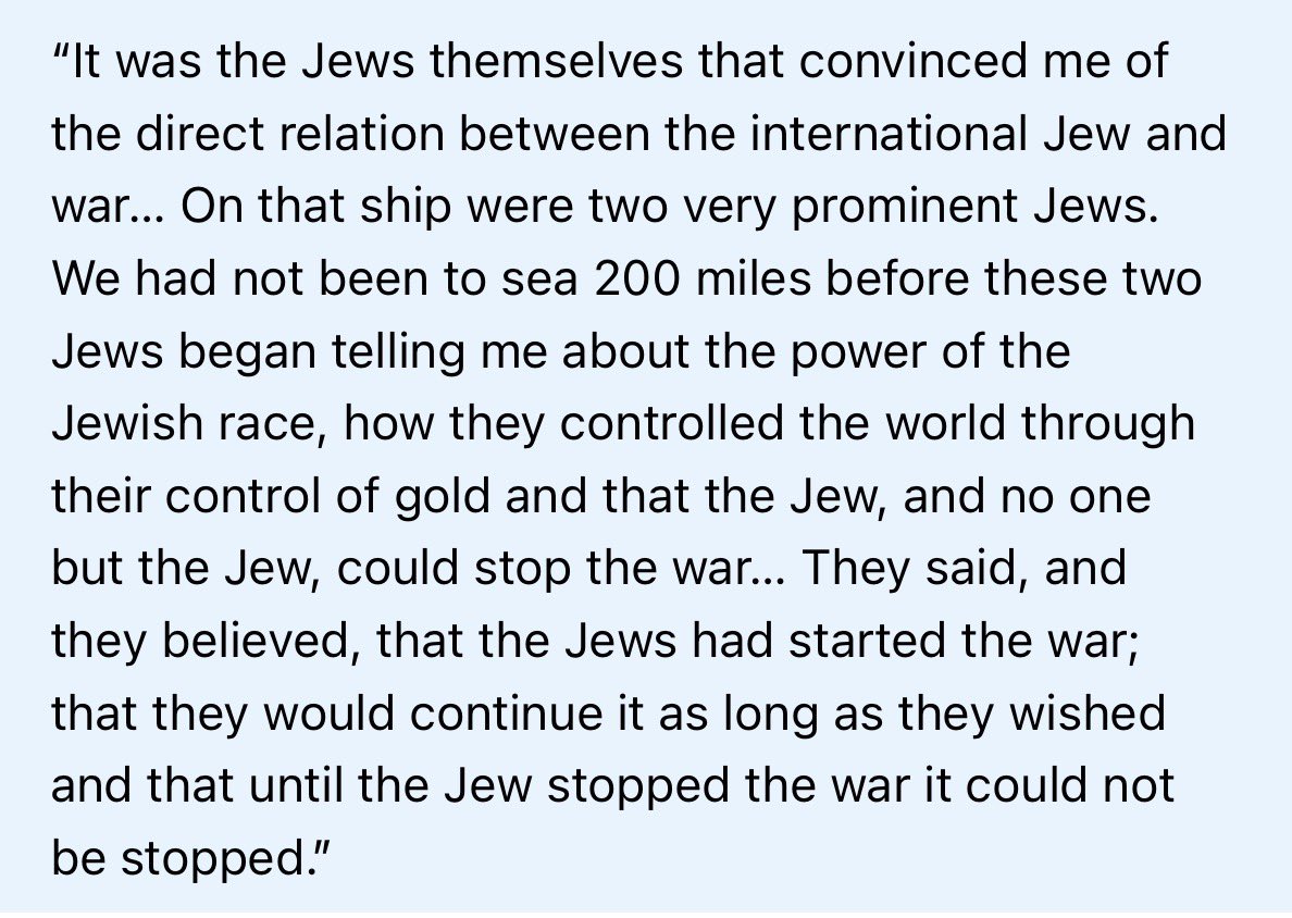 NoahsArk1000's tweet photo. Did you know Henry Ford became an “antisemite” during his 1915 Peace Ship voyage (the private effort he funded to try to end World War I) where he met two powerful Jews?

Hey @grok is it true? https://t.co/7gzksC6SMf