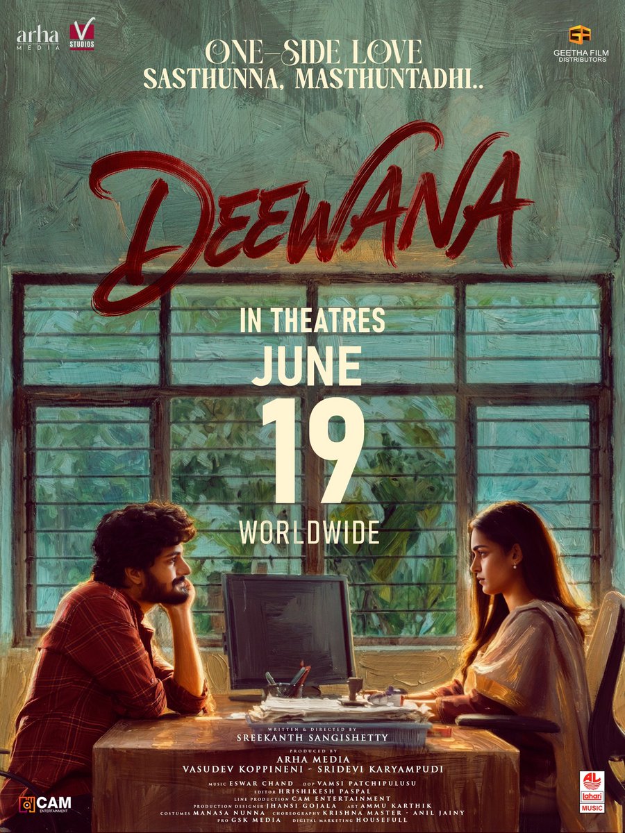 CinemaRareIN's tweet photo. Telugu film #Deewana (2026) by @SreeSangishetty, now streaming on @ahavideoIN.
Ft. @HarshithReddyM @smehaaofficial #NareshVijayKrishna #Jhansi & #JeevanKumar.
@SreeSangishetty @vasudev_5 @EswarCh95227514 @Vamsi_P1988
@GeethaArts #ArhaMedia @VStudios_Offl @LahariMusic
@bnaveenkalyan1