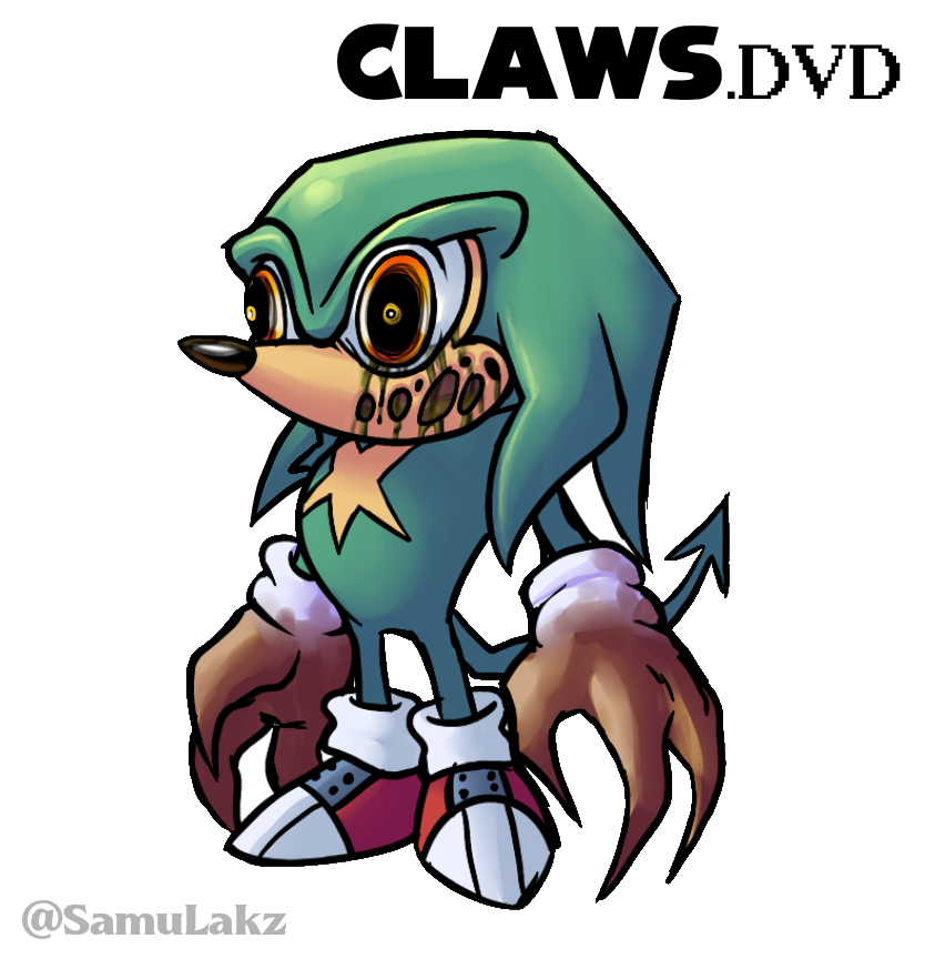 SamuLakz's tweet photo. Here’s his D-Side design, he resides in a Sonic Underground DVD rather than a AOSTH VHS tape.
#sonicunderground #execommunity #exeoc #oc #dsides #fnfdsides #dside #fnfdside #knuckles https://t.co/aKiJIGnbdh