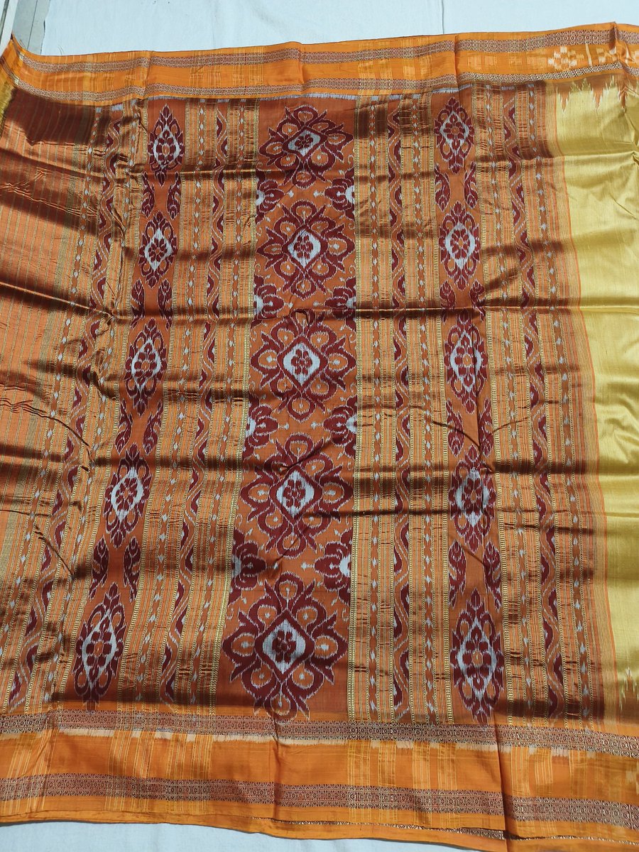 authodihand's tweet photo. Beautiful #OdishaSaree #OdishaHandloom #BandhaSaree #SilkSaree #BandhaSilk #Pasapali #Kumbha #Temple border motifs #KhanduaSaree #IkatSaree #KhanduaPata #Bandha #HandmadeWithLove #HandWoven #Saree #MakeInIndia #MakeInBharat #MakeInOdisha #KhanduaSilkSaree #KhanduaSilk #OdiaAsmita https://t.co/UB6YCZ7Cgm