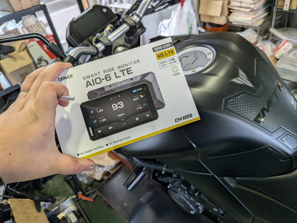 YSTECH24's tweet photo. 本日はタナックスさんの
スマートライドモニター AIO-6 LTEを
当店のレンタル車両に装着しています✨

当店で1番人気がある、MT25に着けてみます🤗

是非使ってみてくださいね😁

#スマートライドモニター
#MT25 https://t.co/7rlsK7qloX