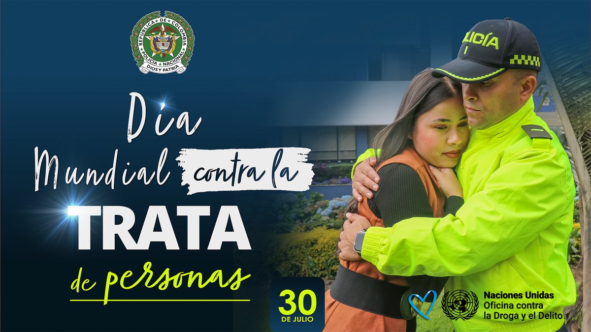 DIJINPolicia's tweet photo. Hoy conmemoramos el #DíaMundialContraLaTrataDePersonas. Reafirmamos nuestro compromiso de prevenir, investigar y combatir este delito que vulnera la libertad y la dignidad humana. Denunciar oportunamente ayuda a proteger derechos y salvar vidas.

@UNODCROCOL https://t.co/J7uIAqJgCc