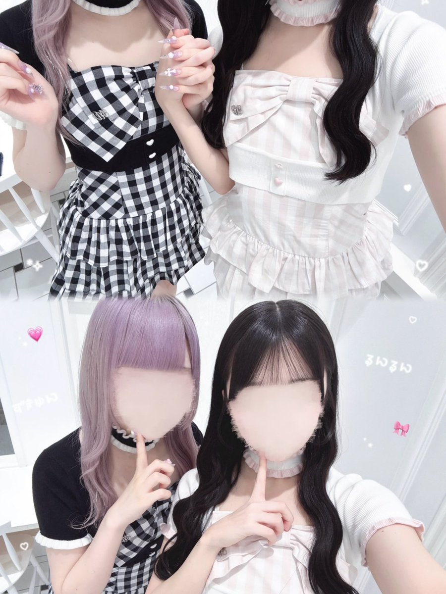 双子で着たいハニミュのビッグリボンワンピ🎀