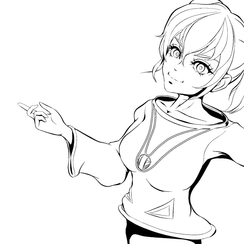 KitoHarukata's tweet photo. ヽ(=´▽`=)ﾉ　ちょっと良くなってきた～🎵
#創作漫画 #線画イラスト https://t.co/vOrURXdEQl