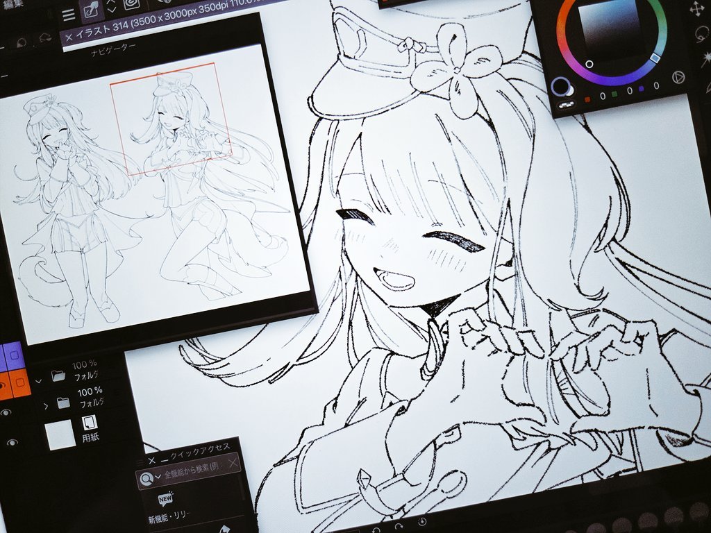 kuro_guu's tweet photo. わたしはお絵描きにおいて線画が一番好きな作業だし多分絵から伝わると思う https://t.co/tgUvi3SqTP
