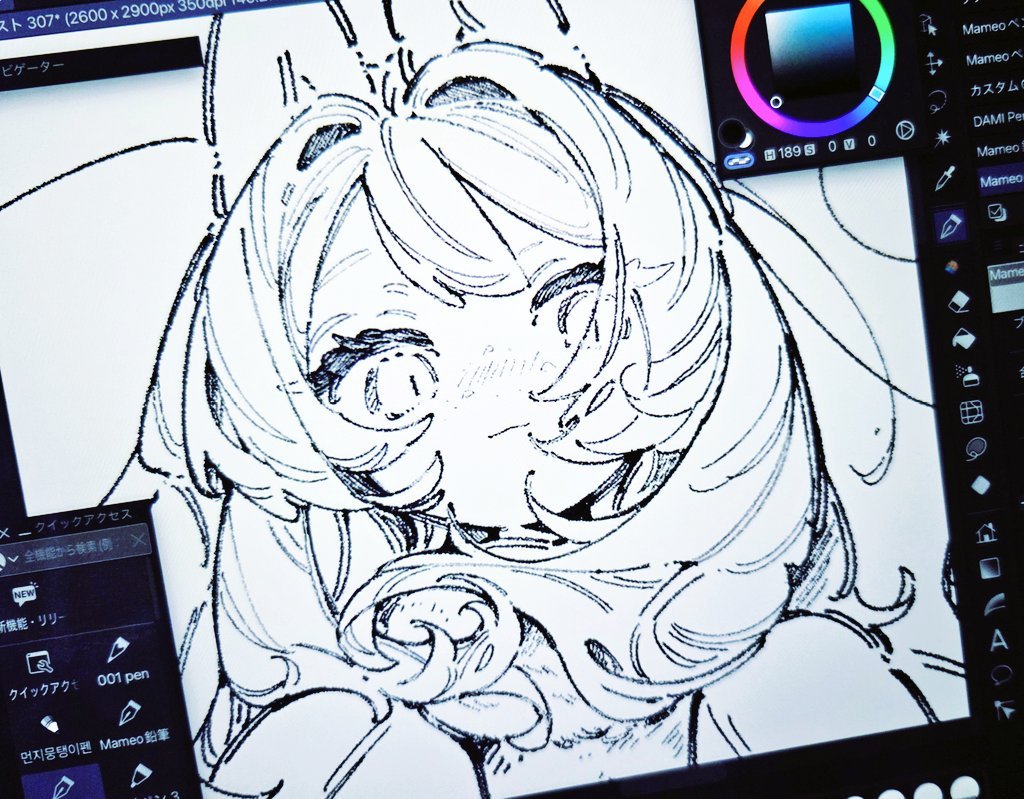 kuro_guu's tweet photo. わたしはお絵描きにおいて線画が一番好きな作業だし多分絵から伝わると思う https://t.co/tgUvi3SqTP