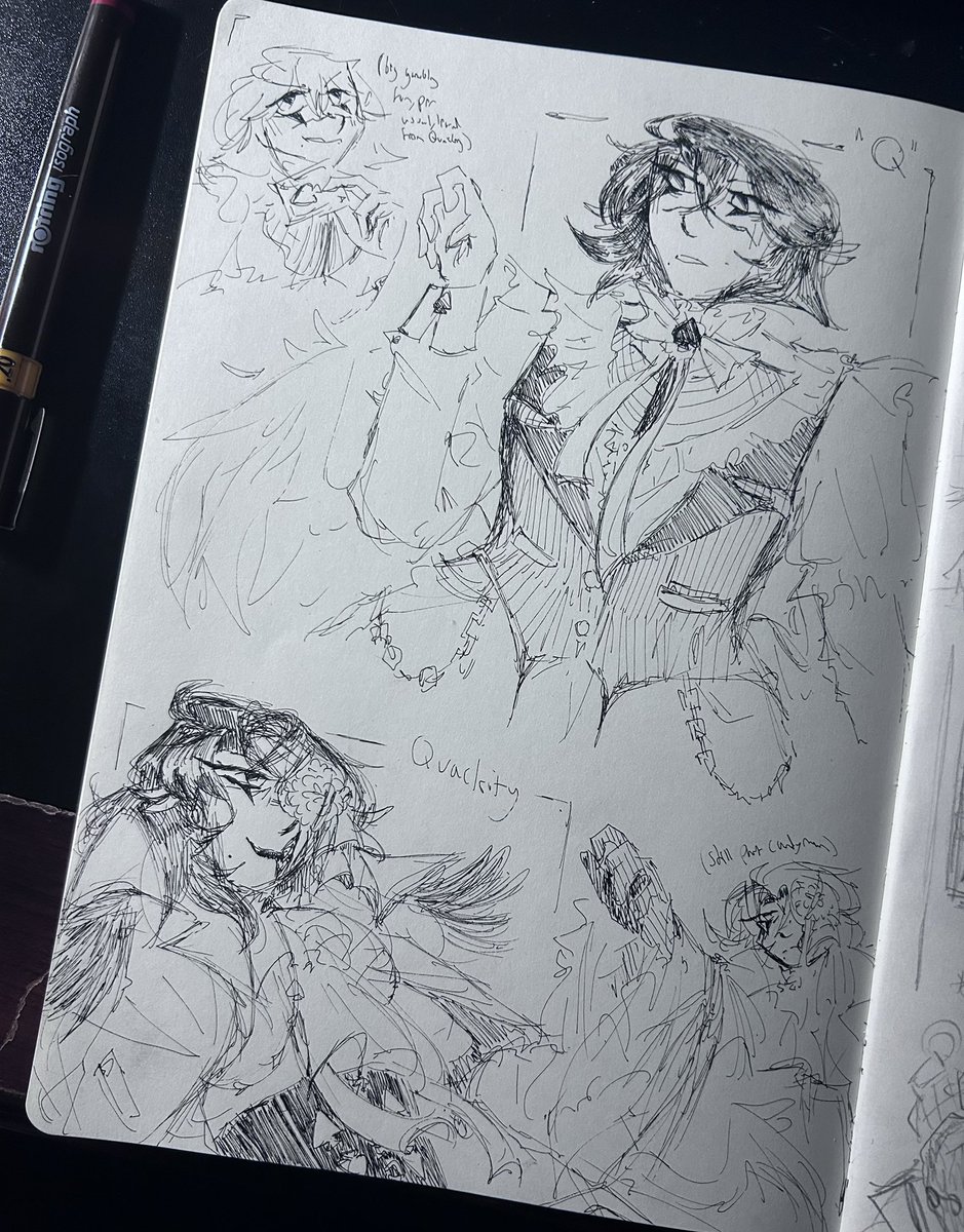 Sush1Kat's tweet photo. My twitter is so dead bro, so random c!quackity sketches time https://t.co/g5KYROhKFQ