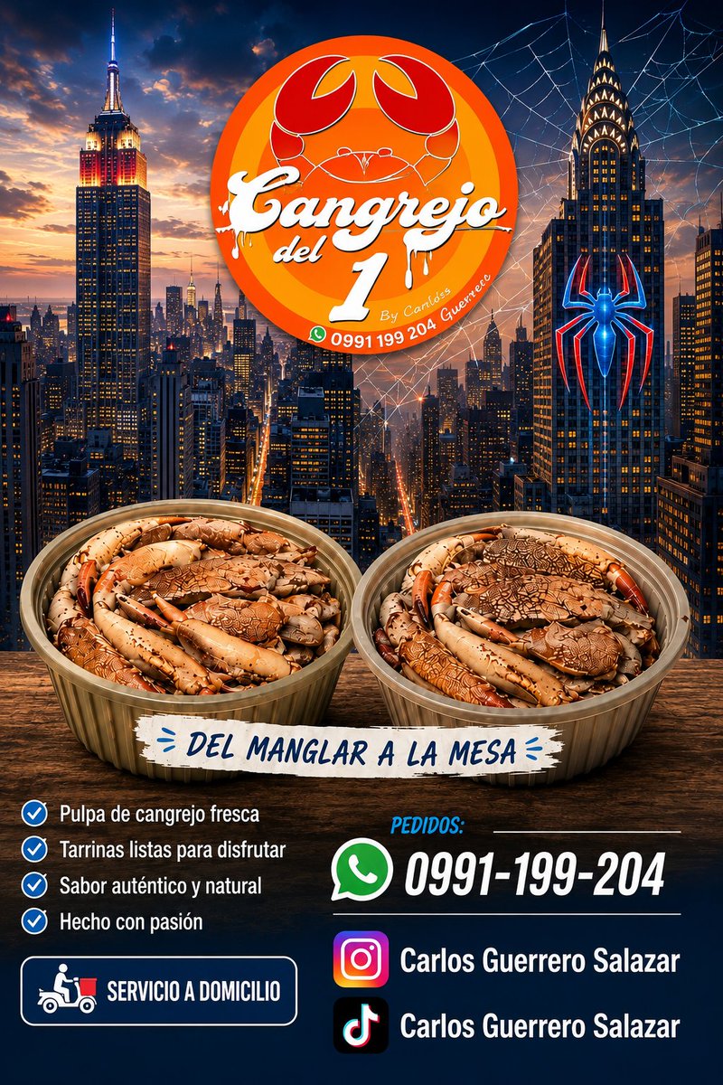 Carlos24_AGS's tweet photo. El Mejor cangrejo sacado 🦀🦀 en tarrina o empacado al vacío estoy en Sauces 1 cel 0991199204
Gracias por compartir @JefeUrbano @PatoCornejo @Belliiisima89 @la_abogada_ @cholucon @guillen_blanchy https://t.co/zj5FSMprn1