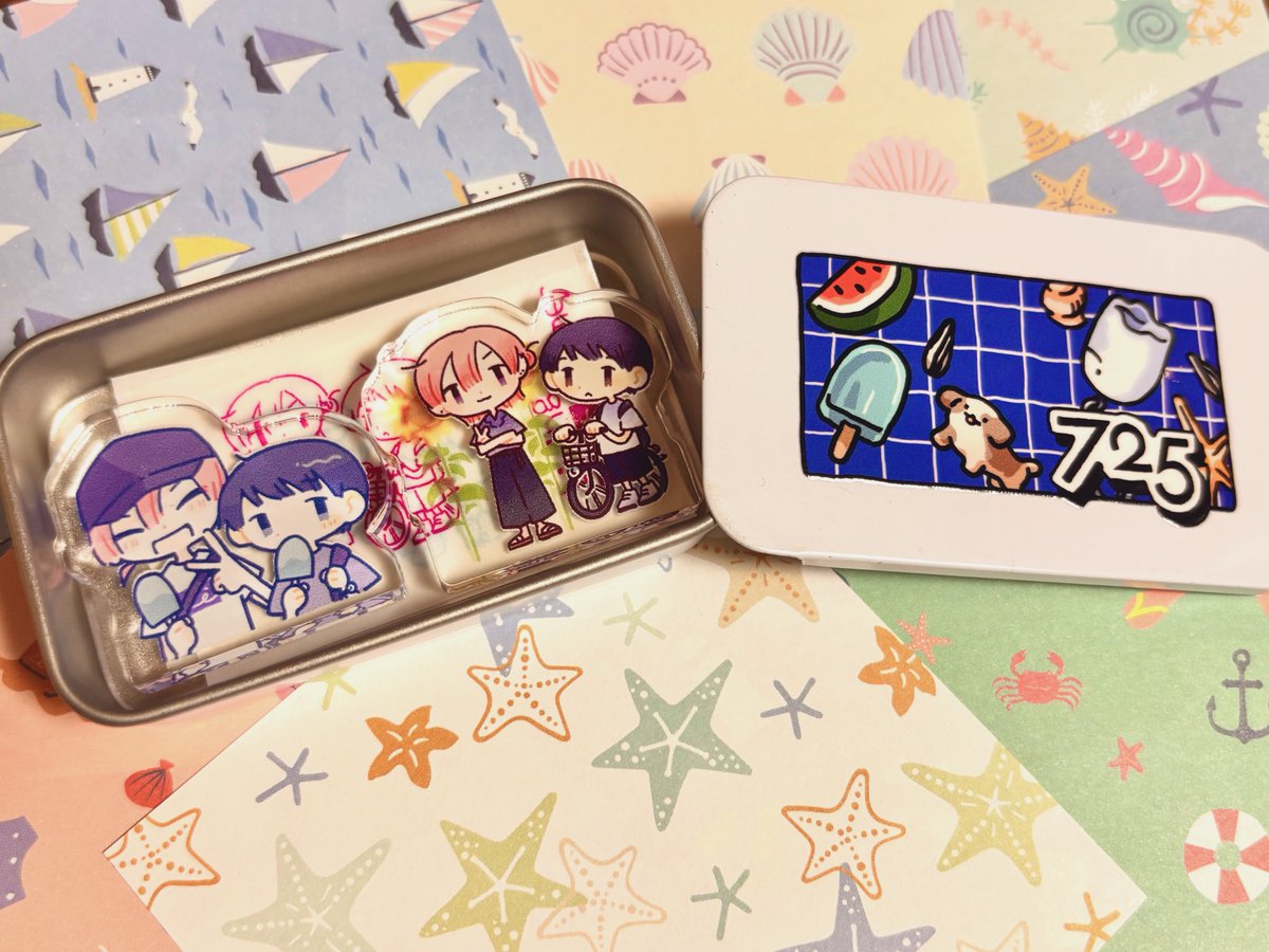 tsukika_yoino's tweet photo. #夏のゴースト 夏ゴの日セット届きました！！
ミニアクスタ、小さくてコロンとしてて可愛すぎる....！ひまわりの絵の表情が個人的にお気に入りです🌻

ラベルシールの手書きのロゴもめっちゃ可愛い...🫶 https://t.co/KIlB4eL5ML