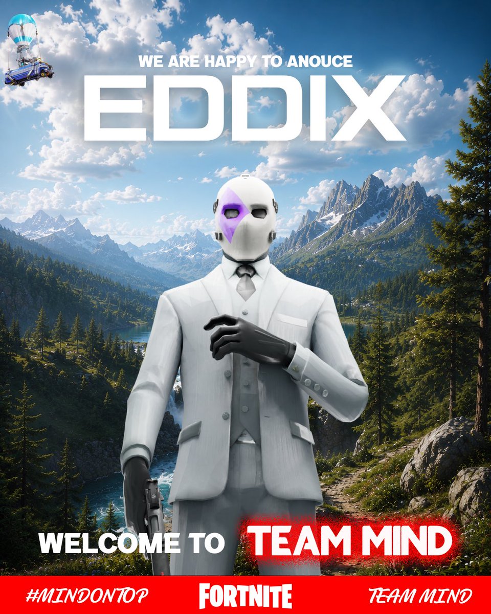 team_mind_x's tweet photo. Welcome @eddixfv to Team Mind. 🖤❤️

A new addition to our Fortnite roster, ready to compete, improve, and represent our colors.

Let’s make it count. 

#MindOnTop https://t.co/xQUlEDoMSb
