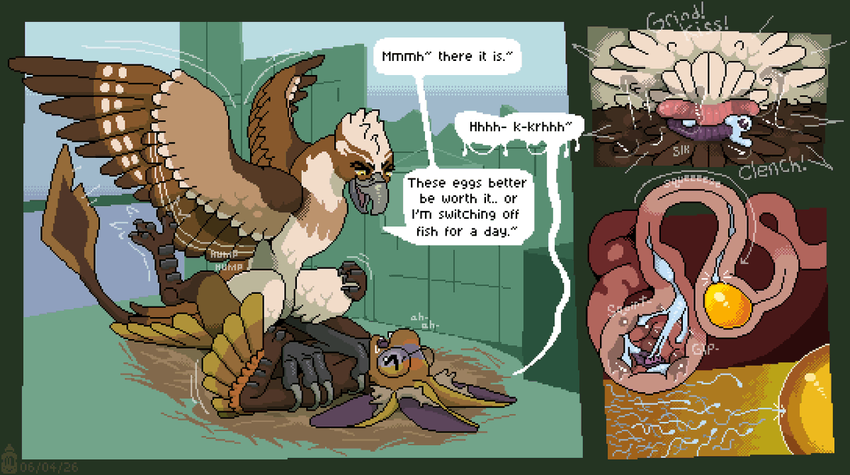 Mustard_Arts's tweet photo. khaami better give this mean girl what she wants, poor little bird can't catch a break~

commission for @luftraptorAD <3

https://t.co/S9eqjT4P8p

#furry #nsfw #feral #avali #bird https://t.co/WyO9mk6Dca