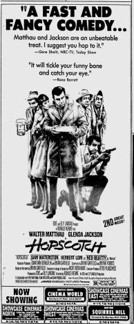 Joek72's tweet photo. The Following Movie Ads are from Movies that were showing with Somewhere in Time on it's Opening Day on October 3rd 1980. I Live Tweeted Hopscotch on June 7th 2020 at #TCMParty #SomewhereinTime https://t.co/qdXipMEWdR