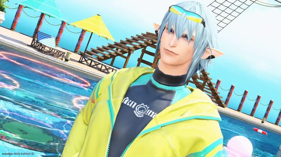 patches_nocount's tweet photo. 今年の紅蓮祭も楽しみだね☀️🍉🌻🏊
#FF14 #オルシュファン #エレオス https://t.co/gGb9k2qkMU