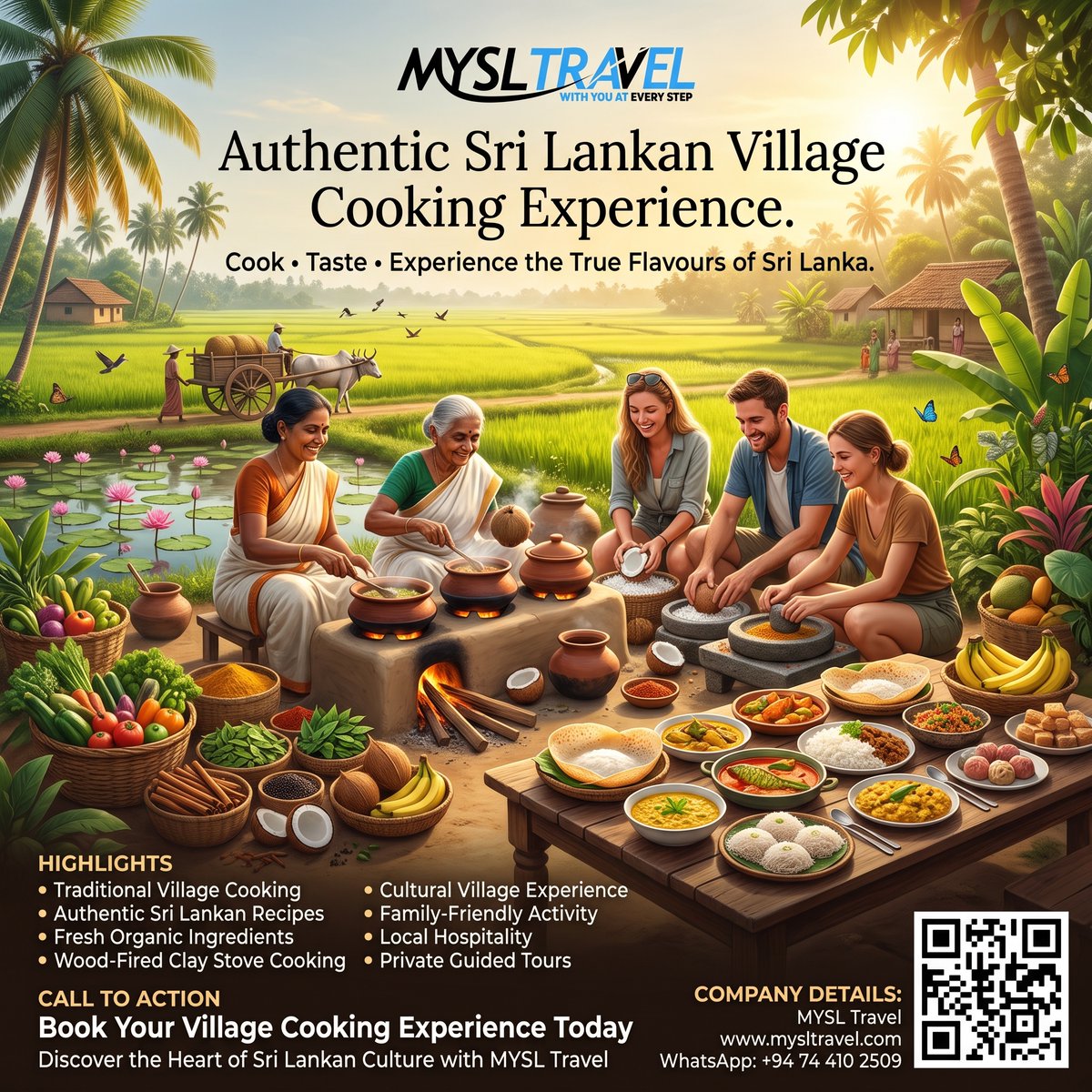 MyslTravel's tweet photo. 🍛🌾🇱🇰 Experience authentic **Sri Lankan village cooking** with fresh organic ingredients, traditional recipes, and a wood-fired clay stove. Discover the true flavors of Sri Lanka.

📲 https://t.co/NMO1BIgJnE

#SriLankanFood #VillageCooking #MYSLTravel https://t.co/0a1joO83ns