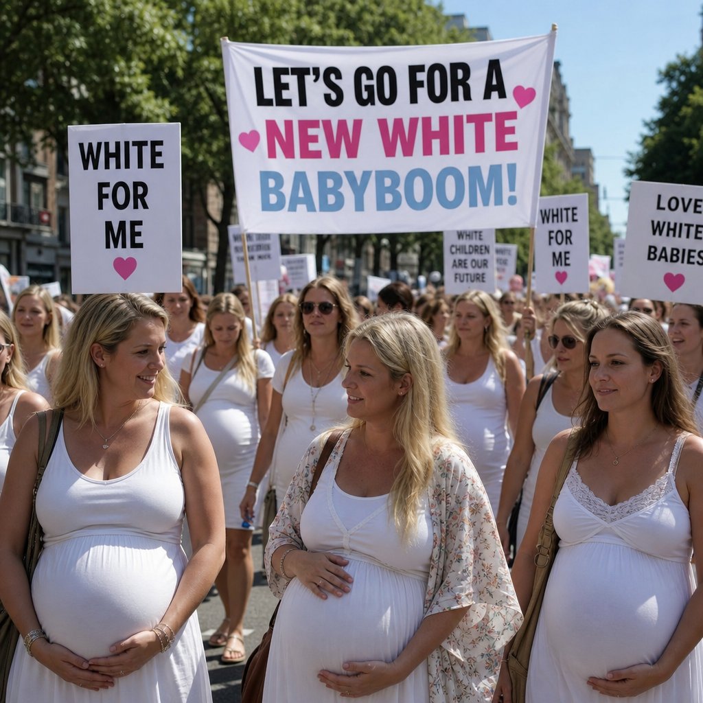 Flo_Nightlytale's tweet photo. Another meme for the white baby boom! 🤗 It’s turning into a real movement! 👶 👶 👶 👶 👶 👶 👶 https://t.co/mXodCk9tan