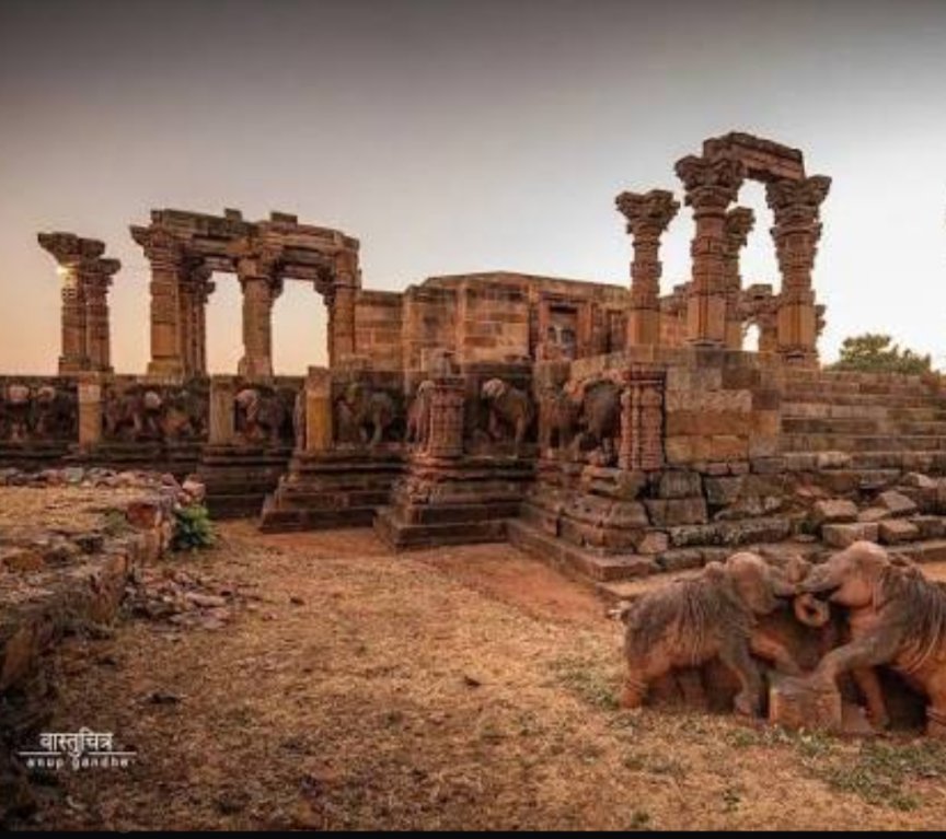 traversingkrith's tweet photo. I have been to Omkareshwar before.

Like most pilgrims, I missed the Siddhanath Temple.

Wondering which temple I'm talking about?

It's the Siddhanath Temple, located along the Omkareshwar Parikrama route. I discovered it only recently, and had I known about it during my visit, I would have happily spent a few extra hours exploring it.

The more I learned about it, the more fascinating it became.

• One of the finest surviving examples of Paramara-period Shaiva architecture.

• A rare Sarvatobhadra temple, with the sanctum opening to all four cardinal directions.

• Its beautifully carved elephant friezes are among the highlights. Each elephant is sculpted differently, reflecting the remarkable imagination and skill of the artisans.

• Though much of the superstructure has not survived, the pillars and sculptures still reveal the grandeur of this nearly thousand-year-old temple.

Have you visited Siddhanath Temple during the Omkareshwar Parikrama?