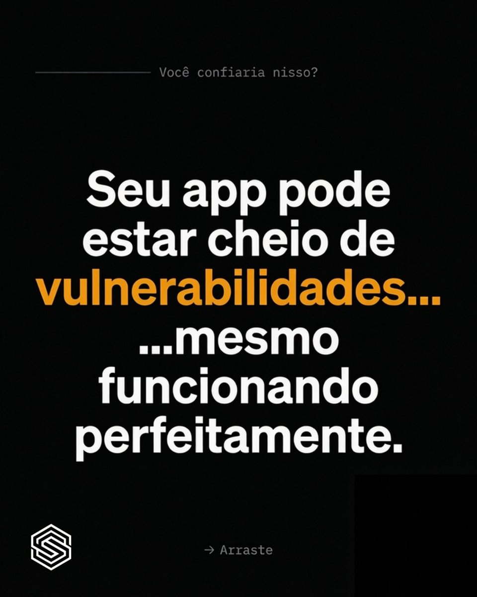 usespawn's tweet photo. Seu app pode estar funcionando perfeitamente.

Isso não significa que ele esteja seguro.

Segue o fio 🧶 https://t.co/Jx6EGrdjuX