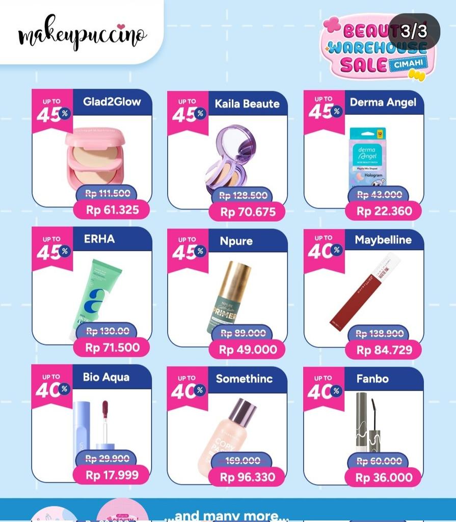 juliet_devina's tweet photo. ‼️ FLASH SALE ‼️
HANYA DI MAKEUPUCINNO WAREHOUSE SALE 😍

WARDAH -> START 5.000 AJAAA 🔥

https://t.co/Ig6qK0pXT8 https://t.co/JC1tGxUB9d