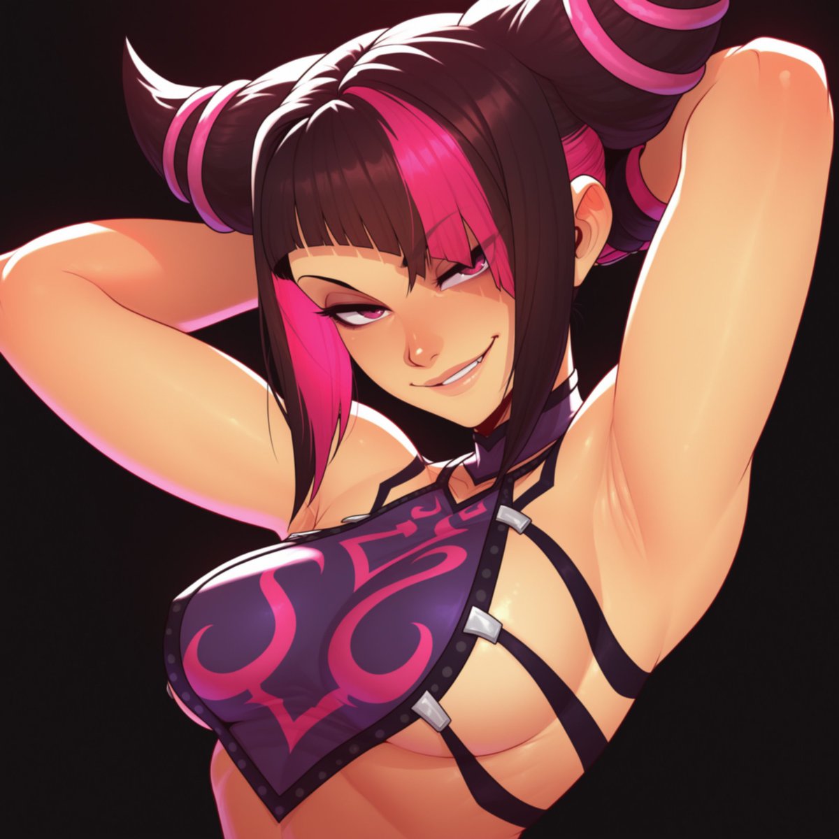 Secret_Haremm's tweet photo. Juri Han - Street Fighter 
sfw https://t.co/HmafusRkpO