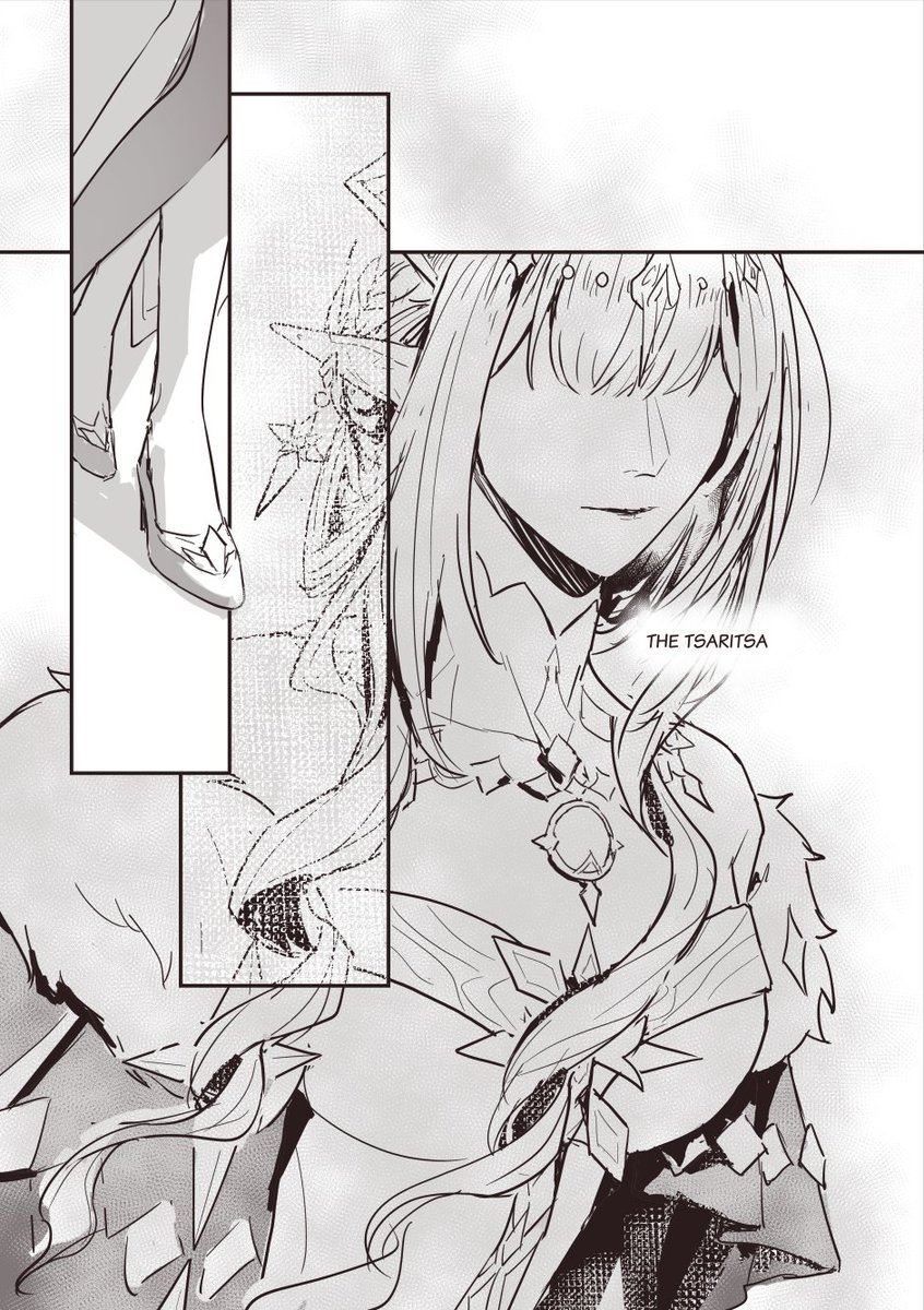 eulyin's tweet photo. [Faint Tune] [1/4]
#genshinimpact #原神 fancomic
--
My take on Columbina's voiceline about the Tsaritsa (with little adjustment to fit the comic) https://t.co/qzOqhTg9yI