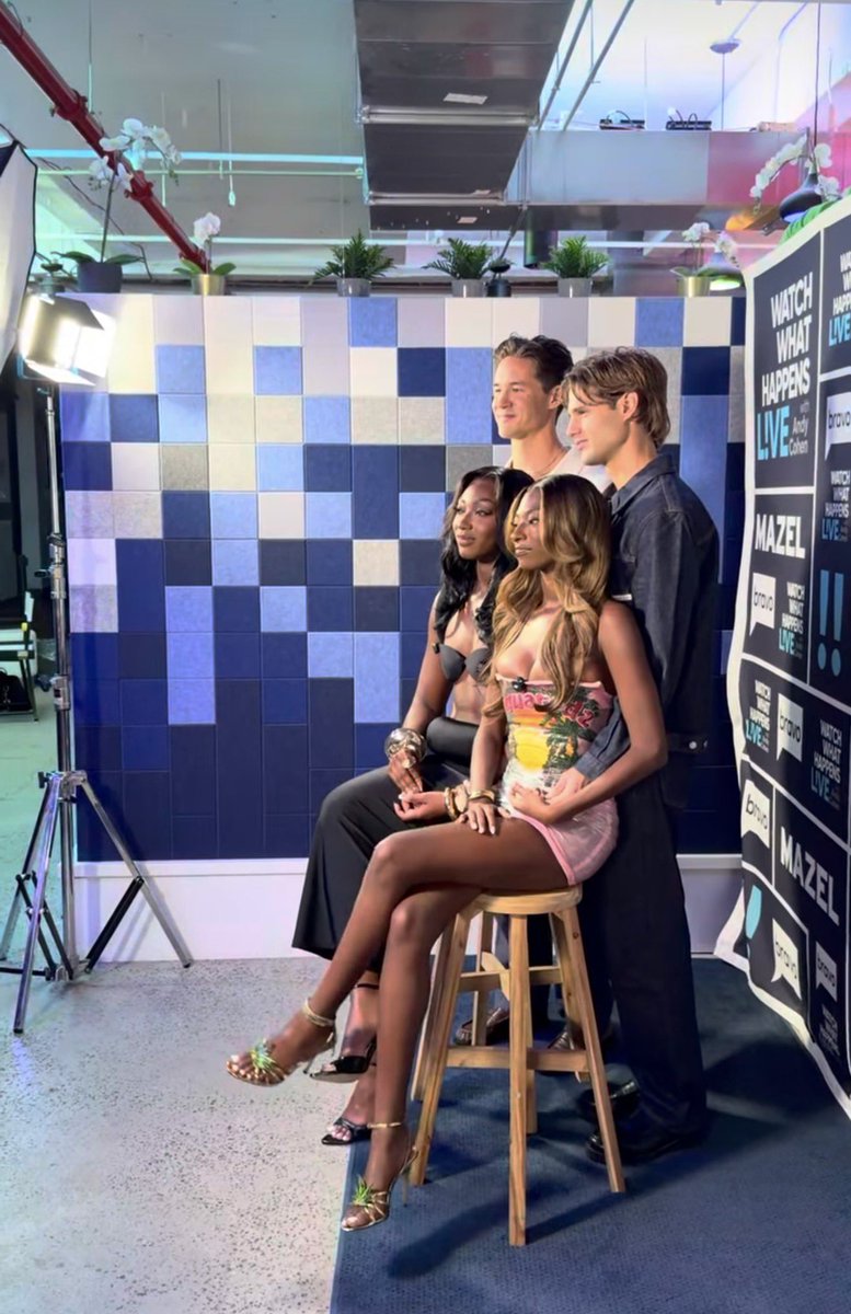 trinityimgs's tweet photo. Brinity with Carniya backstage at 
#WWHL https://t.co/Fjq6X9ymHS