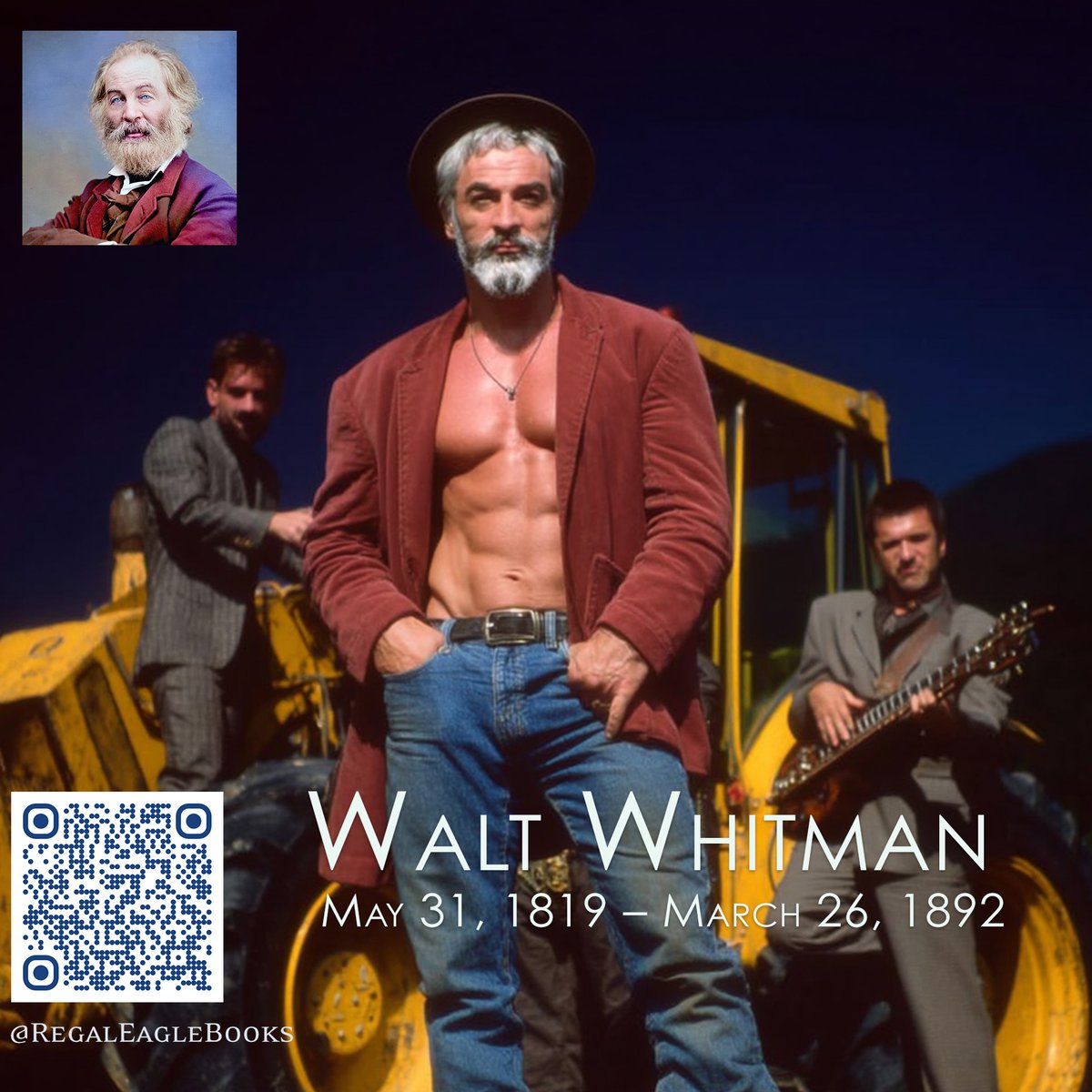 REagleMarketing's tweet photo. We are bringing the 19th Century into the 21st Century at the Regal Eagle Books Cafe Lounge in https://t.co/L4HmpkQoGG

#waltwhitman #WaltWhitmanPoetry #writerslife #Poetry #AmericanPoet #AmericanLiterature #Music #BookTok #PoetryCommunity #amwriting #lgbt https://t.co/h3AIm7HRMr