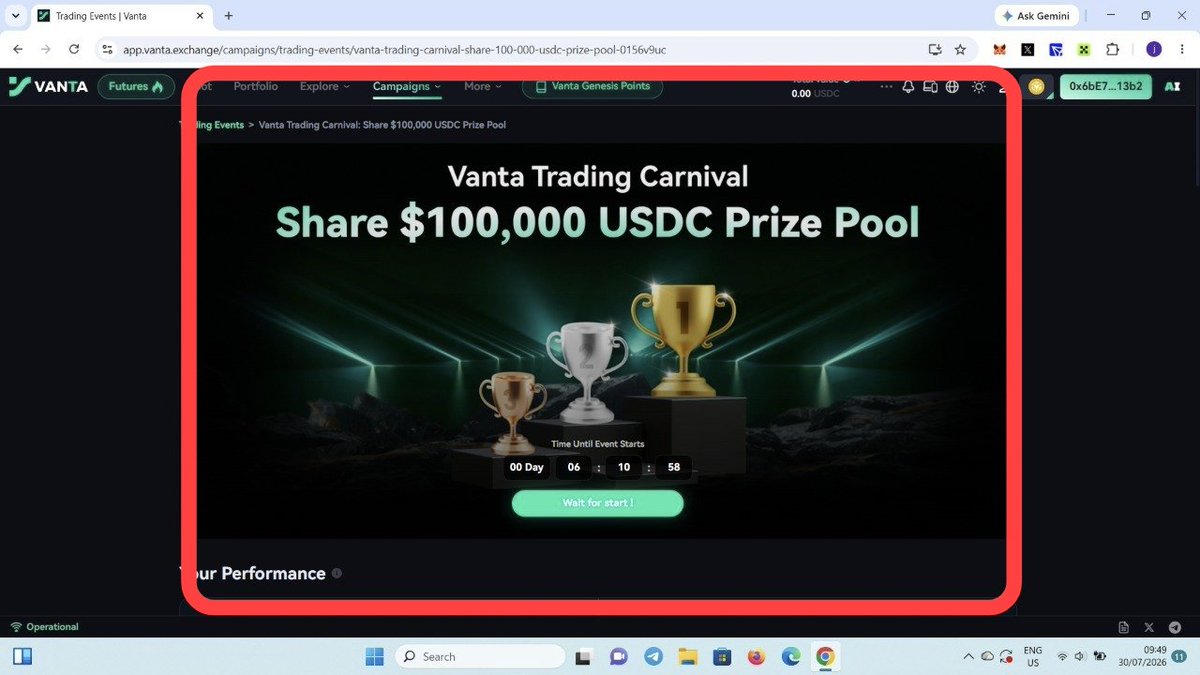 Jebii998's tweet photo. Guide to Carnival trading 🔥🔥

Only For Register To Joined Vanta Trading Carnival! 6 hours to Register! 🚀

Start today on 4hours! Stay tuned! 

@Vanta_exchange https://t.co/uJItdu7Cls