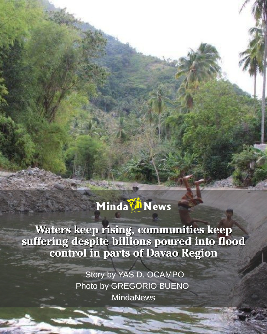 mindanewsdotcom's tweet photo. 𝐒𝐏𝐄𝐂𝐈𝐀𝐋 𝐑𝐄𝐏𝐎𝐑𝐓 | MindaNews investigates whether billions spent on flood control projects in the Davao region are protecting communities or leaving them more vulnerable to flooding
https://t.co/299b7nx760
#DavaoRegion #FloodControl #FloodPH #Mindanao #MindaNews https://t.co/opUgozVmfH